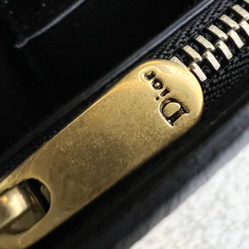 Dior Saddle Belt Pouch in Black Calfskin and AGHW