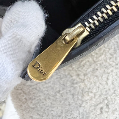 Dior Saddle Belt Pouch in Black Calfskin and AGHW