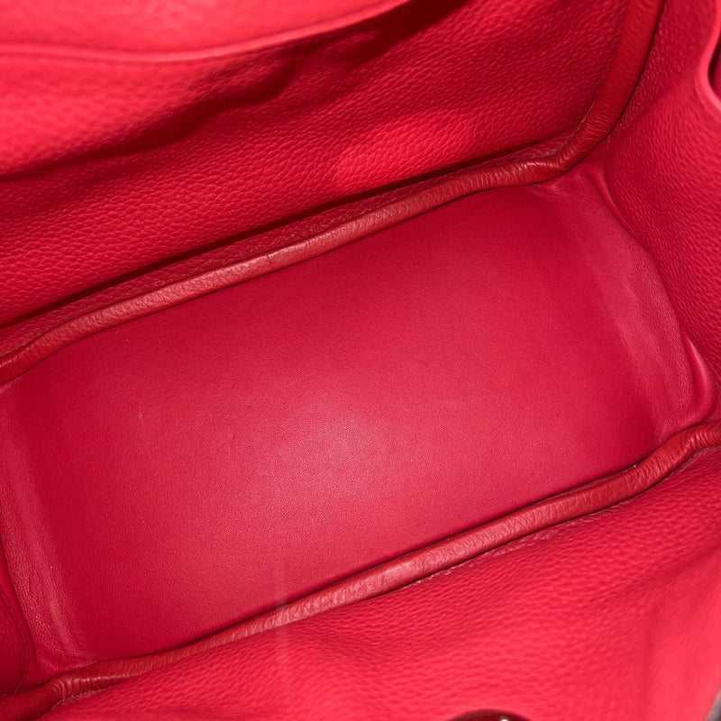 Hermes Lindy 26 in Bougainvillea Clemence Leather and PHW