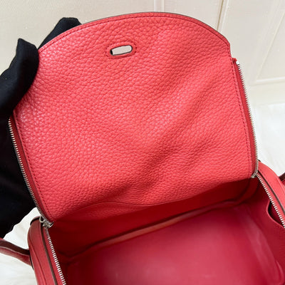 Hermes Lindy 26 in Bougainvillea Clemence Leather and PHW