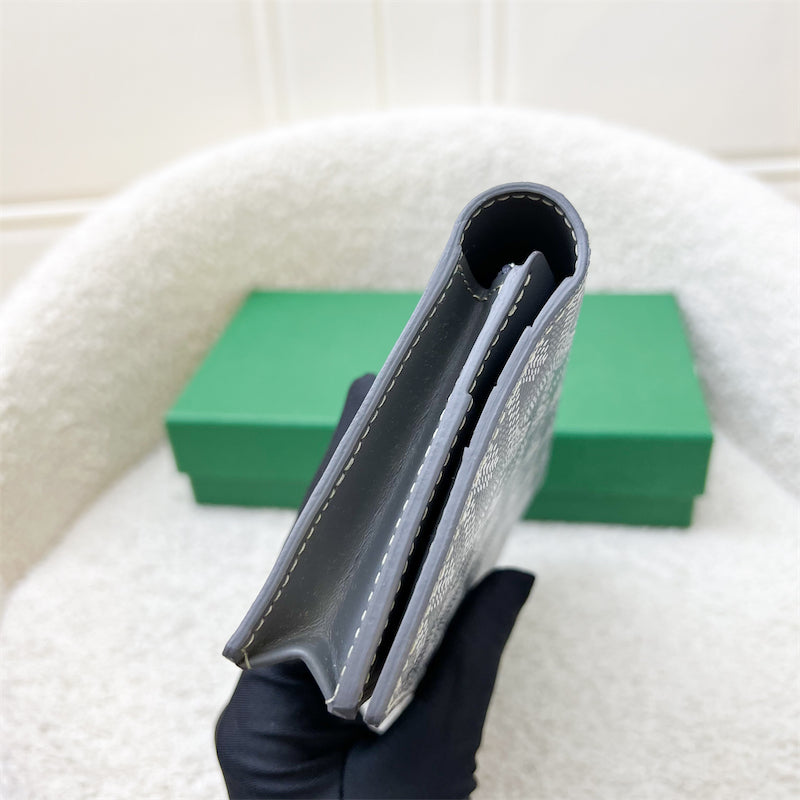 Goyard Saint-Lambert Long Bifold Wallet in Grey Goyardine Canvas