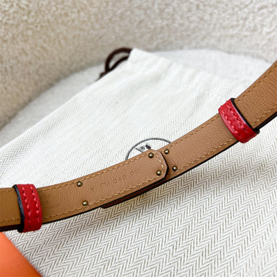 Hermes Kelly 18 Belt in Rouge Casaque Epsom Leather and GHW