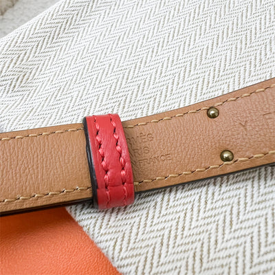 Hermes Kelly 18 Belt in Rouge Casaque Epsom Leather and GHW
