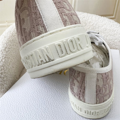 Dior Walk'n'Dior Sneakers in Nude Dior Oblique Embroidered Cotton