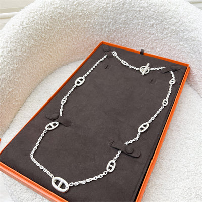 Hermes Farandole Long Necklace 80cm in 925 Sterling Silver