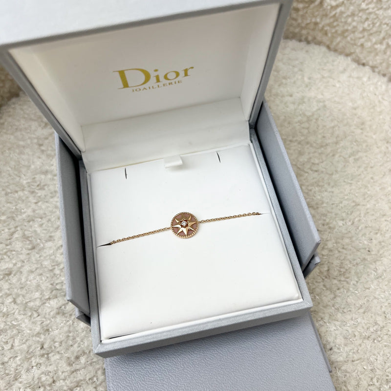 Dior Petite Rose des Vents Bracelet with Diamond and Pink Opal in 18K Pink Gold (Model: JRDV95003)