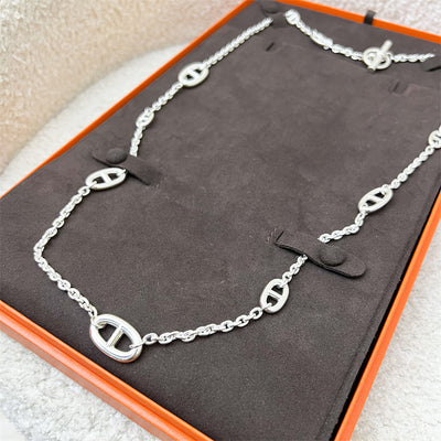 Hermes Farandole Long Necklace 80cm in 925 Sterling Silver