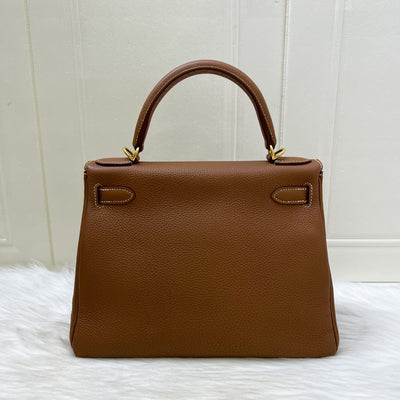 Hermes Kelly 28 in Gold Togo Leather and GHW