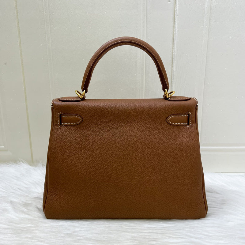 Hermes Kelly 28 in Gold Togo Leather and GHW