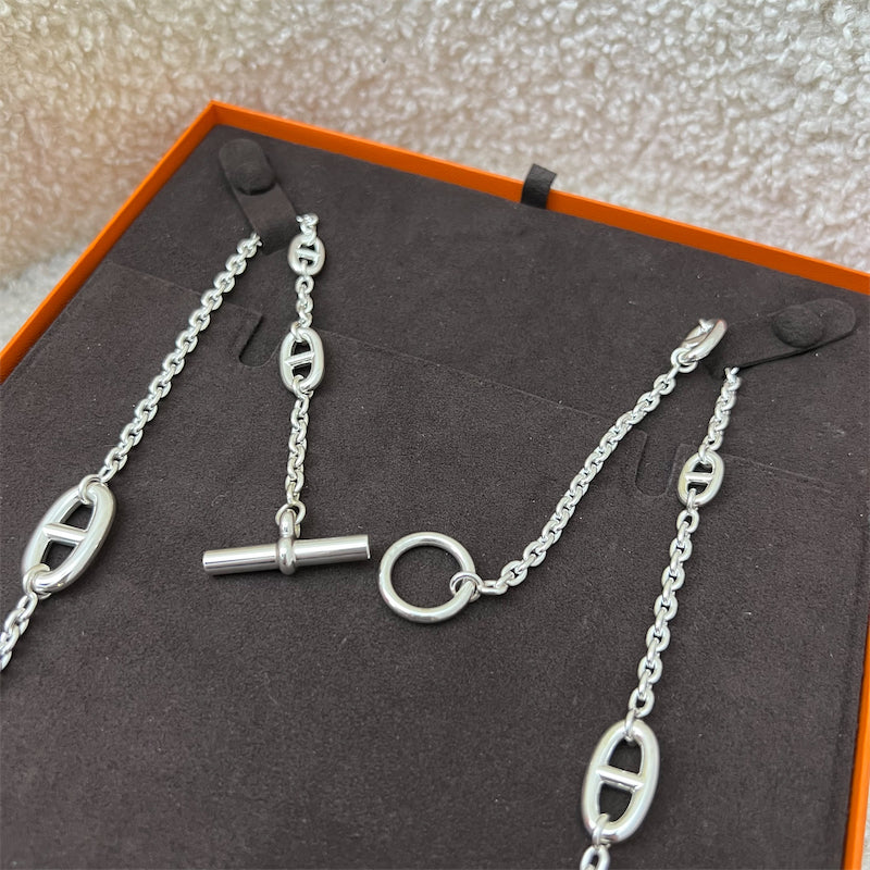 Hermes Farandole Long Necklace 80cm in 925 Sterling Silver