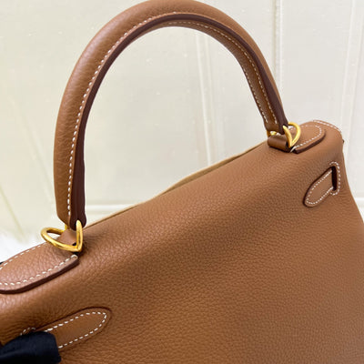 Hermes Kelly 28 in Gold Togo Leather and GHW