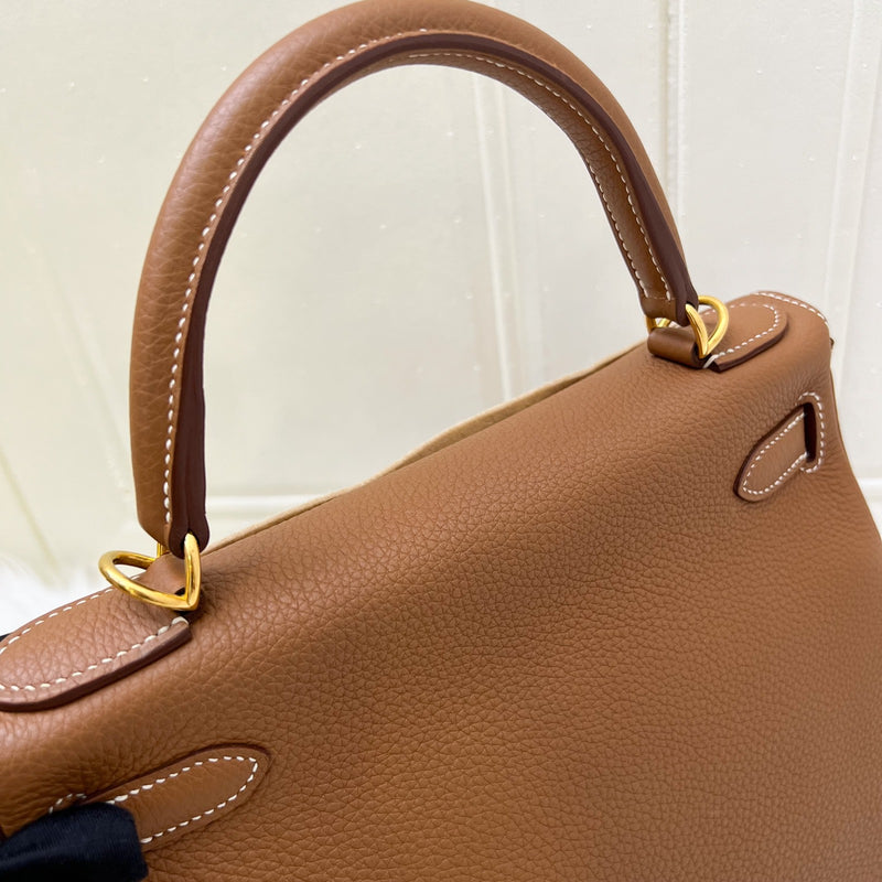 Hermes Kelly 28 in Gold Togo Leather and GHW