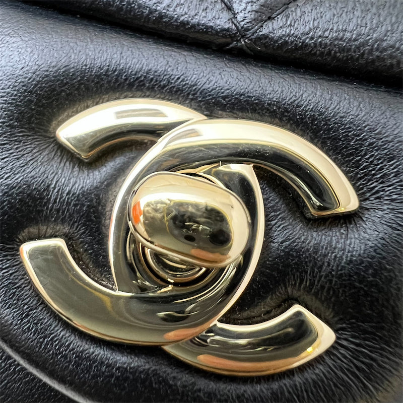 Chanel Classic Square Mini Flap in Black Lambskin and LGHW (Model: A35200)