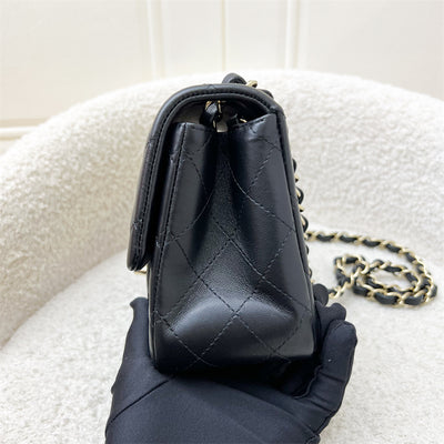 Chanel Classic Square Mini Flap in Black Lambskin and LGHW (Model: A35200)