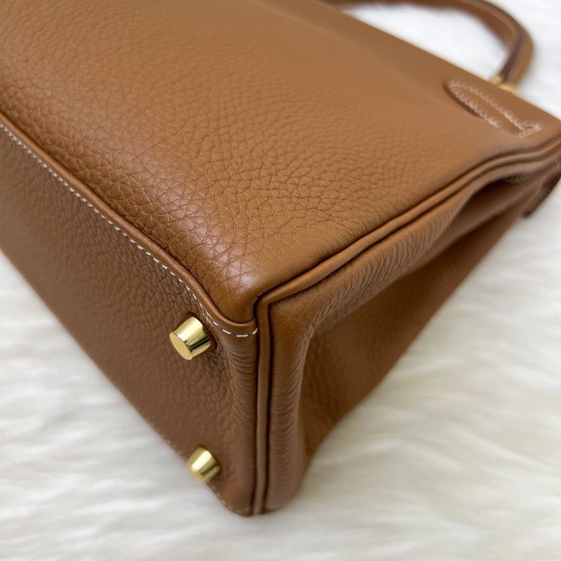 Hermes Kelly 28 in Gold Togo Leather and GHW