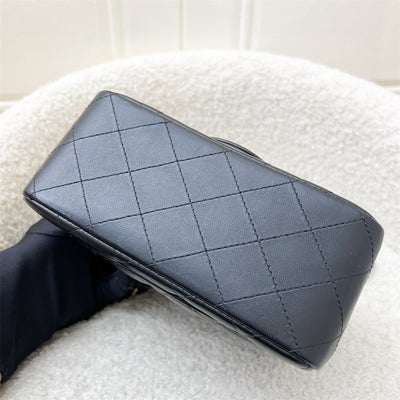 Chanel Classic Square Mini Flap in Black Lambskin and LGHW (Model: A35200)