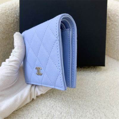 Chanel Bifold Compact Wallet in 23S Blue Caviar LGHW