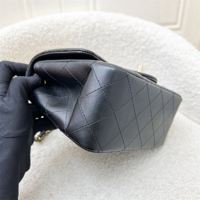 Chanel Classic Square Mini Flap in Black Lambskin and LGHW (Model: A35200)