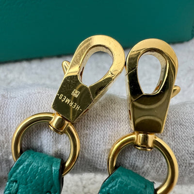 Hermes Mini Kelly Sellier 20 in Vert Verone Chevre Leather and GHW