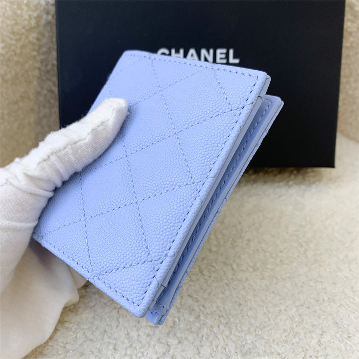 Chanel Bifold Blue Wallet newest