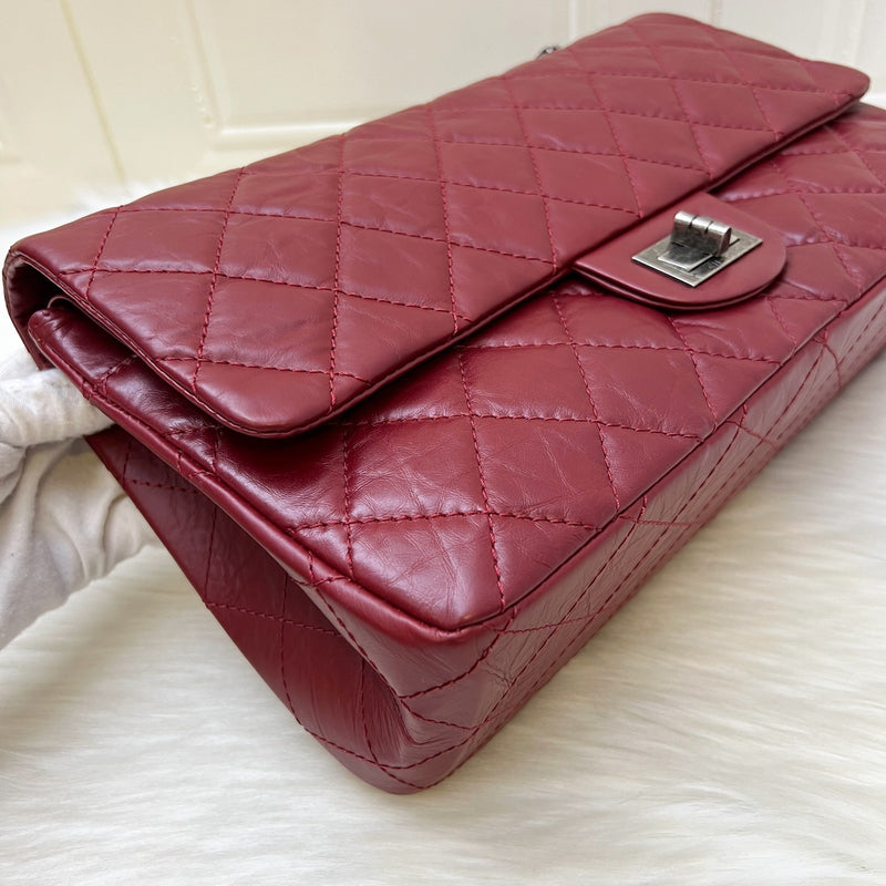 Chanel 2.55 Reissue 227 Maxi Flap in Red Distressed Calfskin and RHW