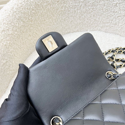 Chanel Classic Square Mini Flap in Black Lambskin and LGHW (Model: A35200)