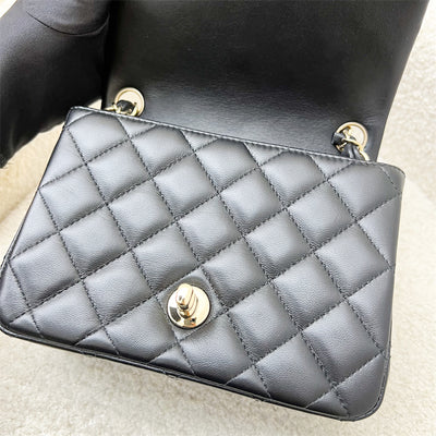 Chanel Classic Square Mini Flap in Black Lambskin and LGHW (Model: A35200)