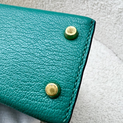 Hermes Mini Kelly Sellier 20 in Vert Verone Chevre Leather and GHW