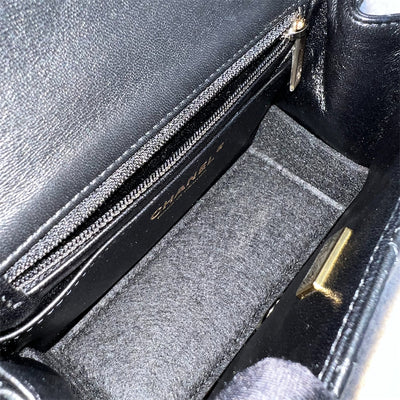 Chanel Classic Square Mini Flap in Black Lambskin and LGHW (Model: A35200)