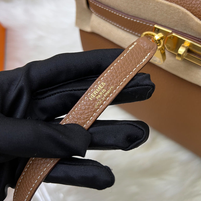 Hermes Kelly 28 in Gold Togo Leather and GHW
