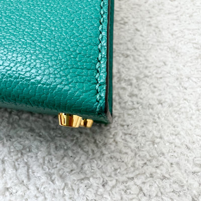 Hermes Mini Kelly Sellier 20 in Vert Verone Chevre Leather and GHW