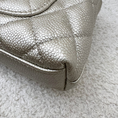 Chanel Micro Coco Handle Flap Bag in 25K Metallic Gold Caviar and LGHW (Model: AP4244)