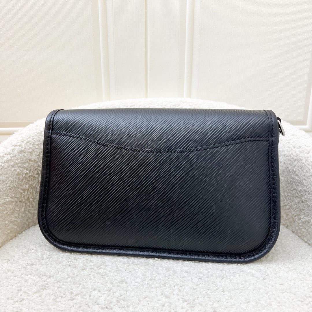 LV Buci Flap Bag in Black Epi Leather and SHW (Model: M59386