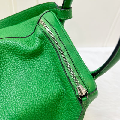 Hermes Lindy 30 in Bambou Green Clemence Leather and PHW