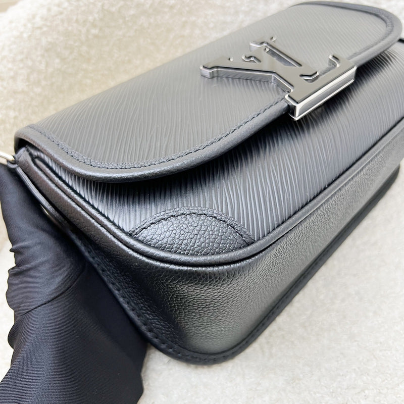 LV Buci Flap Bag in Black Epi Leather and SHW (Model: M59386)