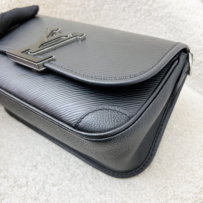 LV Buci Flap Bag in Black Epi Leather and SHW (Model: M59386)