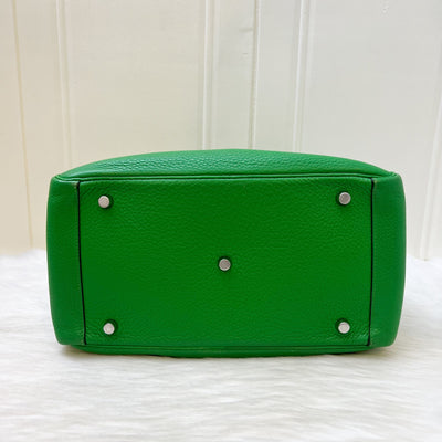 Hermes Lindy 30 in Bambou Green Clemence Leather and PHW