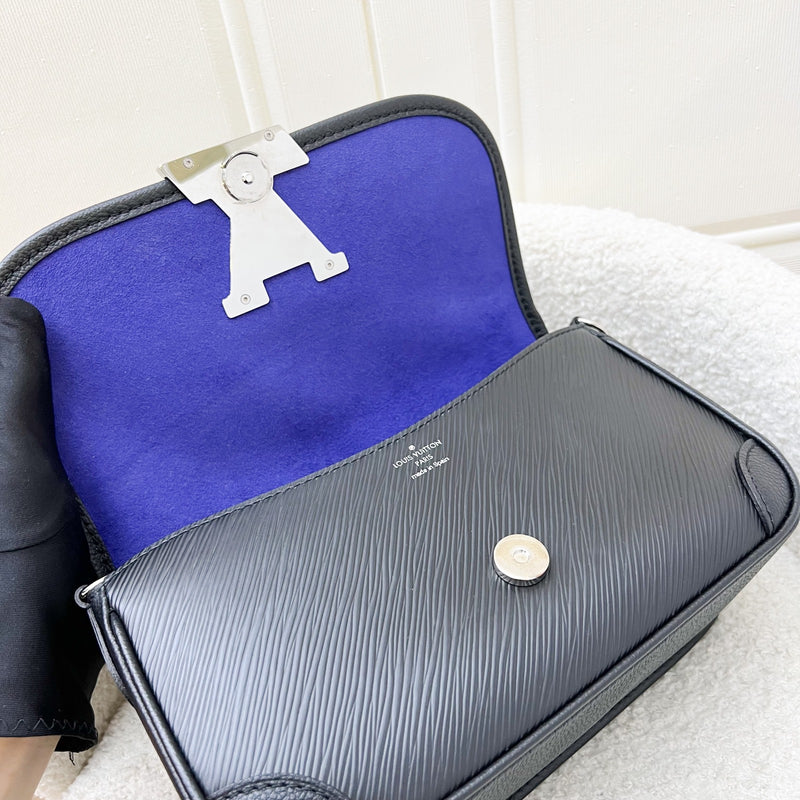 LV Buci Flap Bag in Black Epi Leather and SHW (Model: M59386)