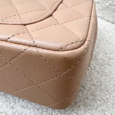 Chanel Classic Mini Rectangle in Nude Beige Lambskin and LGHW (Model: A69900)