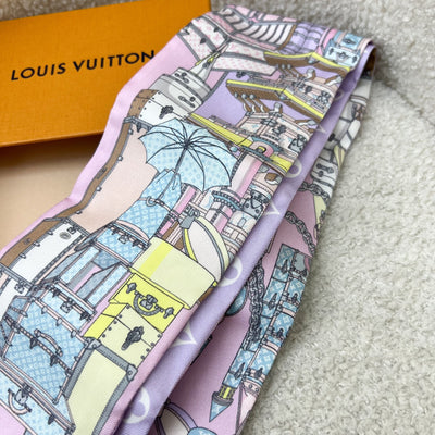 LV Around The World Bandeau in 100% Silk