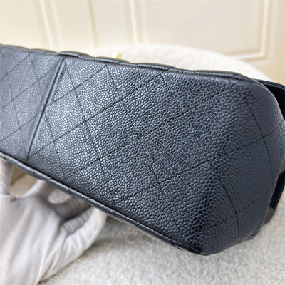 Chanel Jumbo Classic Flap CF in Black Caviar and GHW