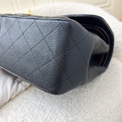 Chanel Jumbo Classic Flap CF in Black Caviar and GHW