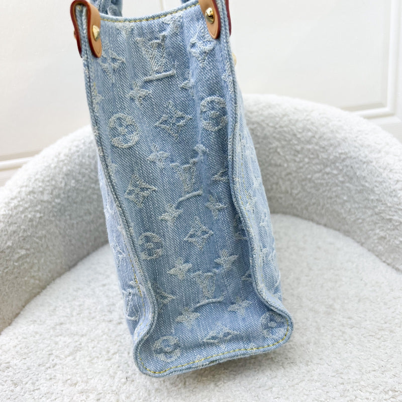 LV Let Go PM in Denim Monogram Canvas and GHW (Model: M24897)