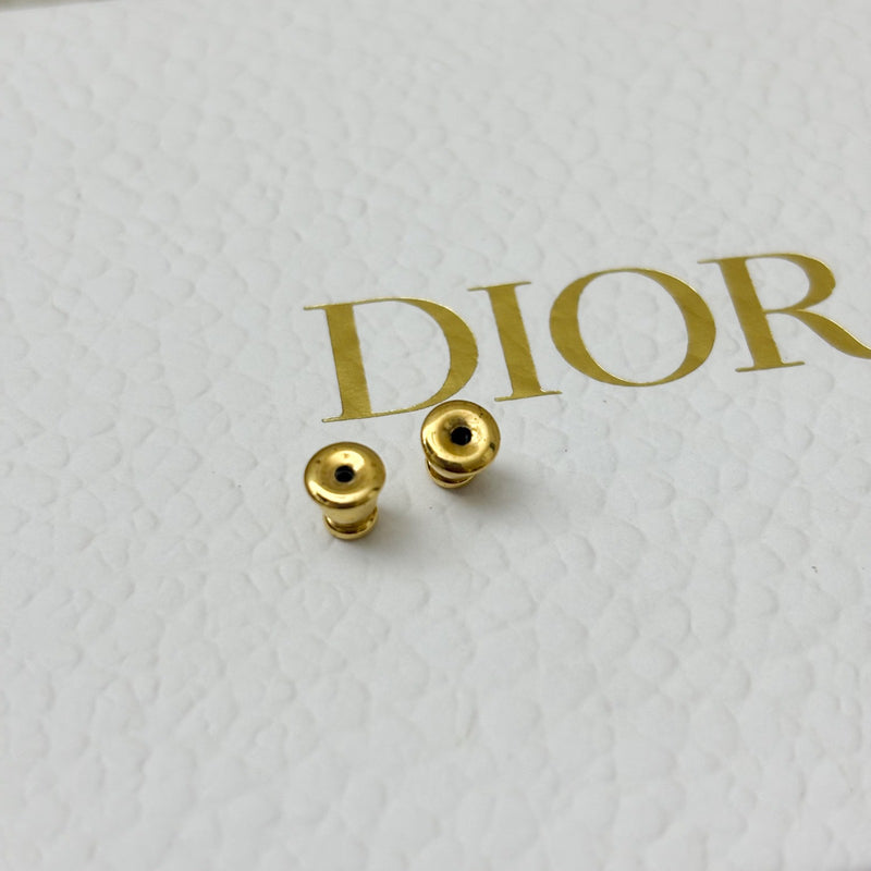 Dior Logo Earrings with Pearls in GHW