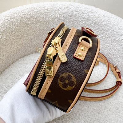 LV Mini Boite Chapeau Trunk Bag in Monogram Canvas and GHW (Model: M44699)