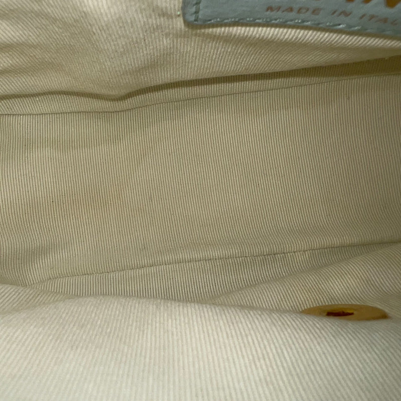 Chanel 21K Perfect Mini Flap Bag with Adjustable Chain in Iridescent Mint Caviar and AGHW (Model: AS2855)