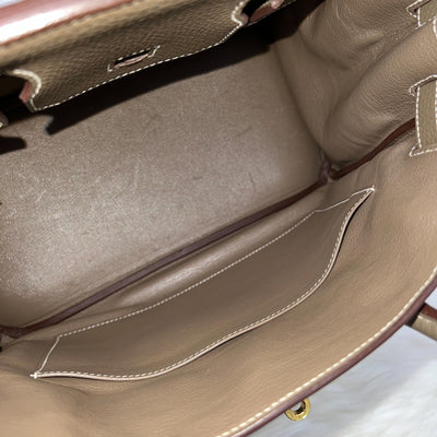 Hermes Birkin 30 in Etoupe Clemence Leather and GHW