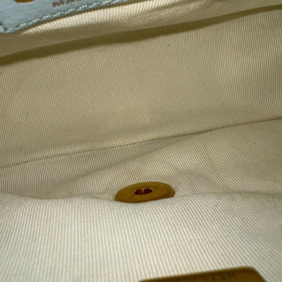 Chanel 21K Perfect Mini Flap Bag with Adjustable Chain in Iridescent Mint Caviar and AGHW (Model: AS2855)