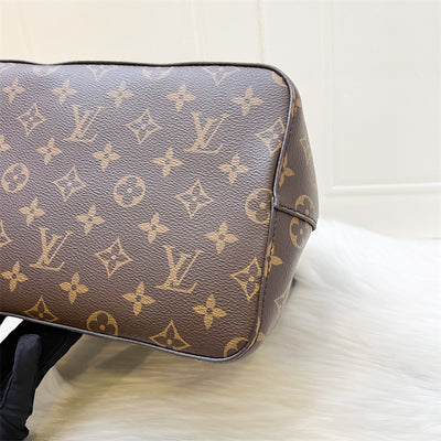 LV NéoNoé MM Bucket Bag in Monogram Canvas, Caramel Brown Trim and GHW (Model: M24897)