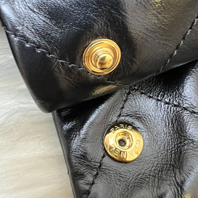 [Local Set - May 2024] Chanel 22 Small Hobo Bag in Black Shiny Calfskin and AGHW